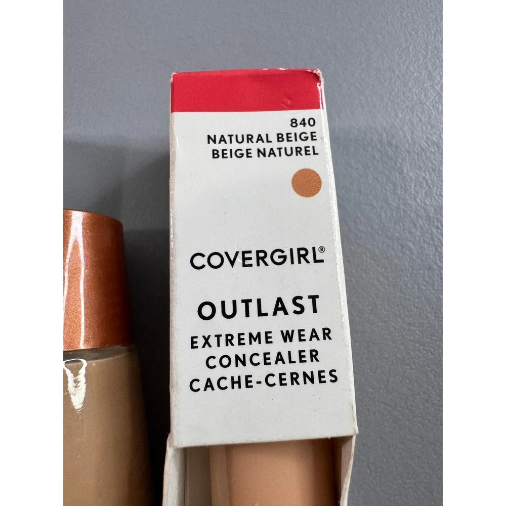 Covergirl Outlast Concealer & Clean Foundation Women Beige Set Good 3pc Lot
